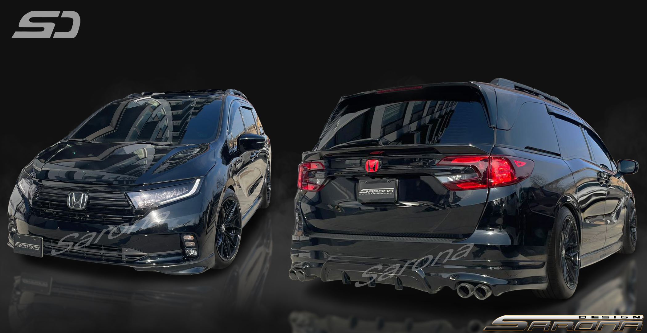 Custom Honda Odyssey  Mini Van Body Kit (2018 - 2023) - $1590.00 (Part #HD-067-KT)